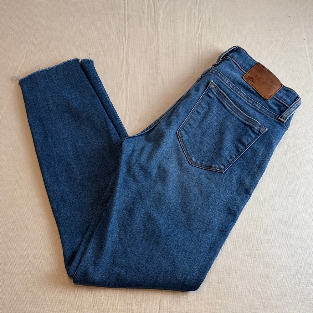 J. Crew Women's Toothpick Classic Blue Skinny Jeans Size 27
